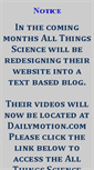 Mobile Screenshot of allthingsscience.com