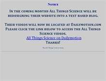 Tablet Screenshot of allthingsscience.com